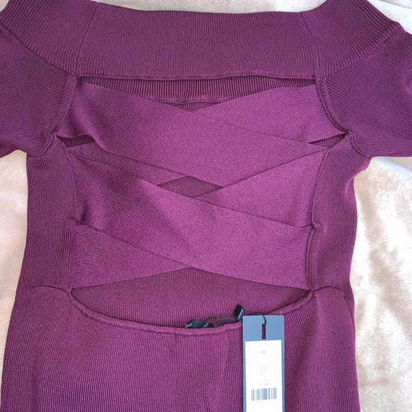 Off shoulder strap back dress - Picture 4 of 8
